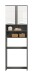 Waschmaschinenumbauschrank >Blake< Rauchsilber / Weiß - 63x191x25 (BxHxT)