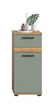Hochschrank >Blake< in Artisan Eiche Nachbildung/Salbei - 35x79x31cm (BxHxT)