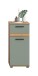 Hochschrank >Blake< in Artisan Eiche Nachbildung/Salbei - 35x79x31cm (BxHxT)