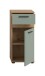 Hochschrank >Blake< in Artisan Eiche Nachbildung/Salbei - 35x79x31cm (BxHxT)