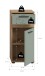 Hochschrank >Blake< in Artisan Eiche Nachbildung/Salbei - 35x79x31cm (BxHxT)