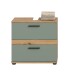 Waschbeckenunterschrank >Blake< Artisan Eiche Nachbildung/Salbei - 60x57x34 (BxHxT)