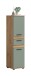 Hochschrank >Blake< in Artisan Eiche Nachbildung/Salbei - 35x137x31cm (BxHxT)