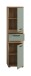 Hochschrank >Blake< in Artisan Eiche Nachbildung/Salbei - 35x137x31cm (BxHxT)