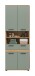 Hochschrank >Blake< in Artisan Eiche Nachbildung/Salbei - 70x191x31cm (BxHxT)
