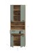 Hochschrank >Blake< in Artisan Eiche Nachbildung/Salbei - 70x191x31cm (BxHxT)