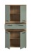 Hochschrank >Blake< in Artisan Eiche Nachbildung/Salbei - 70x137x31cm (BxHxT)