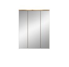 Badezimmerspiegelschrank >Blake< Artisan Eiche /Spiegelglas - 60x77x21 (BxHxT)