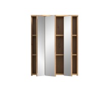 Badezimmerspiegelschrank >Blake< Artisan Eiche /Spiegelglas - 60x77x21 (BxHxT)
