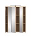Badezimmerspiegelschrank >Blake< in Artisan Eiche / Spiegelglas - 60x77x21 (BxHxT)
