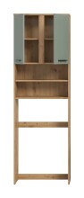 Waschmaschinenumbauschrank >Blake< Artisan Eiche / Salbei - 63x191x25 (BxHxT)