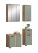 Badezimmer-Set >Blake< in Artisan Eiche Nachbildung/Salbei - 110x191x34 (BxHxT)