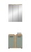 Badezimmer-Set >Blake< in Artisan Eiche Nachbildung/Salbei - 60x191x34cm (BxHxT)