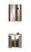 Badezimmer-Set >Blake< in Artisan Eiche Nachbildung/Salbei - 60x191x34cm (BxHxT)