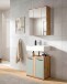 Badezimmer-Set >Blake< in Artisan Eiche Nachbildung/Salbei - 60x191x34cm (BxHxT)