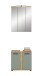 Badezimmer-Set >Blake< in Artisan Eiche Nachbildung/Salbei - 60x191x34cm (BxHxT)