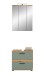 Badezimmer-Set >Blake< in Artisan Eiche Nachbildung/Salbei - 60x191x34cm (BxHxT)