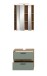 Badezimmer-Set >Blake< in Artisan Eiche Nachbildung/Salbei - 60x191x34cm (BxHxT)