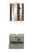 Badezimmer-Set >Blake< in Artisan Eiche Nachbildung/Salbei - 60x191x34cm (BxHxT)