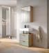 Badezimmer-Set >Blake< in Artisan Eiche Nachbildung/Salbei - 60x191x34cm (BxHxT)
