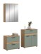 Badezimmer-Set >Blake< in Artisan Eiche Nachbildung/Salbei - 145x191x34 (BxHxT)