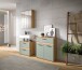 Badezimmer-Set >Blake< in Artisan Eiche Nachbildung/Salbei - 145x191x34 (BxHxT)