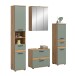 Badezimmer-Set >Blake< in Artisan Eiche Nachbildung/Salbei - 160x191x34 (BxHxT)