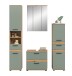 Badezimmer-Set >Blake< in Artisan Eiche Nachbildung/Salbei - 160x191x34 (BxHxT)