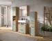 Badezimmer-Set >Blake< in Artisan Eiche Nachbildung/Salbei - 160x191x34 (BxHxT)