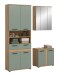 Badezimmer-Set >Blake< in Artisan Eiche Nachbildung/Salbei - 145x191x34 (BxHxT)