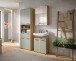 Badezimmer-Set >Blake< in Artisan Eiche Nachbildung/Salbei - 145x191x34 (BxHxT)