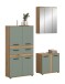 Badezimmer-Set >Blake< in Artisan Eiche Nachbildung/Salbei - 145x191x34 (BxHxT)