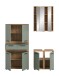 Badezimmer-Set >Blake< in Artisan Eiche Nachbildung/Salbei - 145x191x34 (BxHxT)