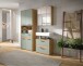 Badezimmer-Set >Blake< in Artisan Eiche Nachbildung/Salbei - 145x191x34 (BxHxT)