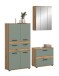 Badezimmer-Set >Blake< in Artisan Eiche Nachbildung/Salbei - 145x191x34 (BxHxT)