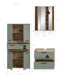 Badezimmer-Set >Blake< in Artisan Eiche Nachbildung/Salbei - 145x191x34 (BxHxT)