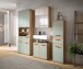 Badezimmer-Set >Blake< in Artisan Eiche Nachbildung/Salbei - 195x191x34 (BxHxT)