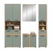 Badezimmer-Set >Blake< in Artisan Eiche Nachbildung/Salbei - 195x191x34 (BxHxT)