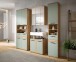 Badezimmer-Set >Blake< in Artisan Eiche Nachbildung/Salbei - 195x191x34 (BxHxT)