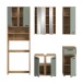 Badezimmer-Set >Blake< in Artisan Eiche Nachbildung/Salbei - 188x191x34 (BxHxT)