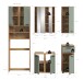 Badezimmer-Set >Blake< in Artisan Eiche Nachbildung/Salbei - 188x191x34 (BxHxT)