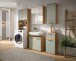 Badezimmer-Set >Blake< in Artisan Eiche Nachbildung/Salbei - 188x191x34 (BxHxT)