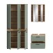 Badezimmer-Set >Blake< in Artisan Eiche Nachbildung/Salbei - 165x191x34 (BxHxT)