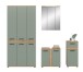 Badezimmer-Set >Blake< in Artisan Eiche Nachbildung/Salbei - 215x191x34 (BxHxT)