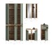 Badezimmer-Set >Blake< in Artisan Eiche Nachbildung/Salbei - 215x191x34 (BxHxT)