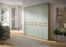 Badezimmer-Set >Blake< in Artisan Eiche Nachbildung/Salbei - 180x191x31 (BxHxT)