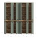 Badezimmer-Set >Blake< in Artisan Eiche Nachbildung/Salbei - 180x191x31 (BxHxT)