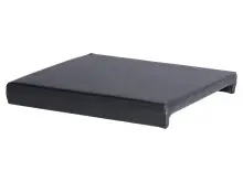 Sitzkissen in Schwarz - 46x6x42cm (BxHxT)
