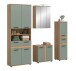 Badezimmer-Set >Blake< in Artisan Eiche Nachbildung/Salbei - 195x191x34 (BxHxT)