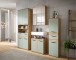 Badezimmer-Set >Blake< in Artisan Eiche Nachbildung/Salbei - 195x191x34 (BxHxT)
